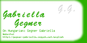 gabriella gegner business card